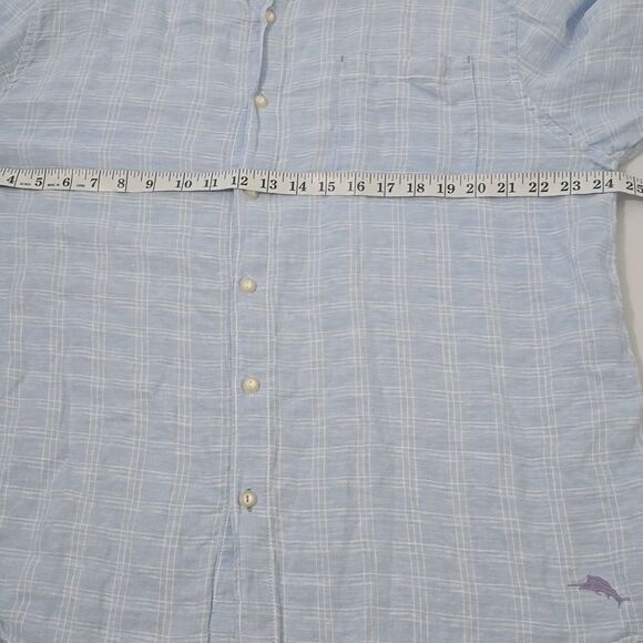Tommy Bahama Men's Light Blue 100% Linen Casual Shirt X - Picture 6 of 8